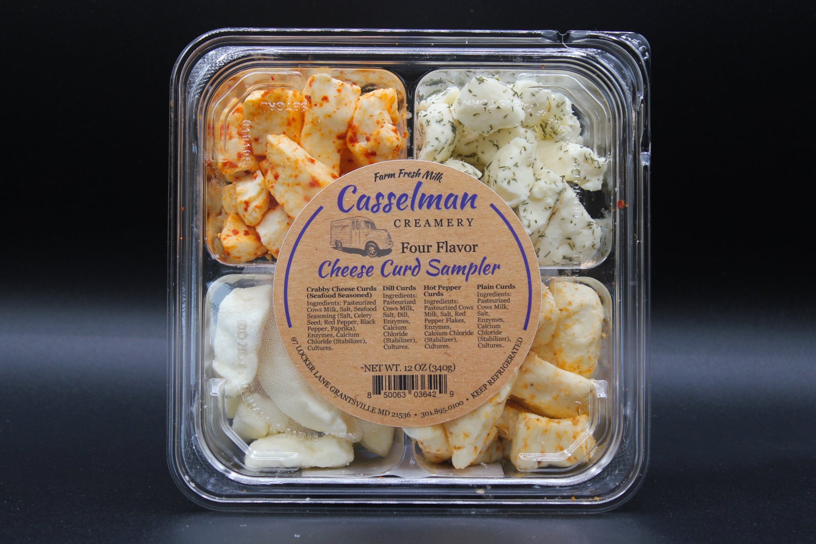 【入手困難】WHITE CHEESE Cheese Curd Sampler 4 Variety | Casselman Creamery